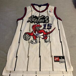 Nike Raptors White and Purple Jersey